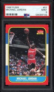 comparing jordan rookie card to NFT