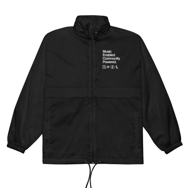 Music Enabled Community Powered - Windbreaker - Image 3