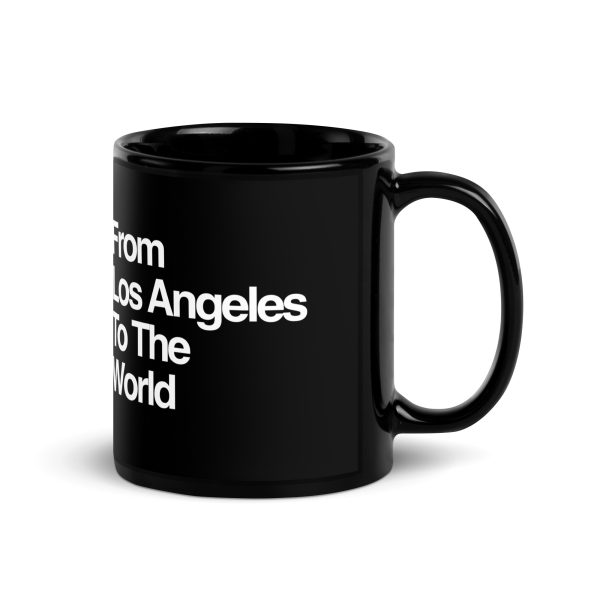 LA To The World - Black Glossy Mug - Image 2