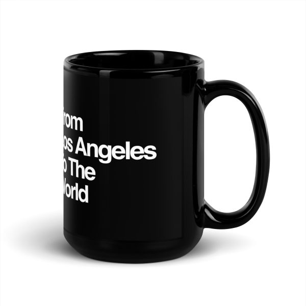 LA To The World - Black Glossy Mug - Image 5