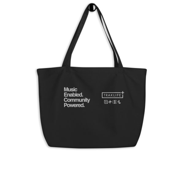 Music Enabled Community Powered - Large organic tote bag - Image 2