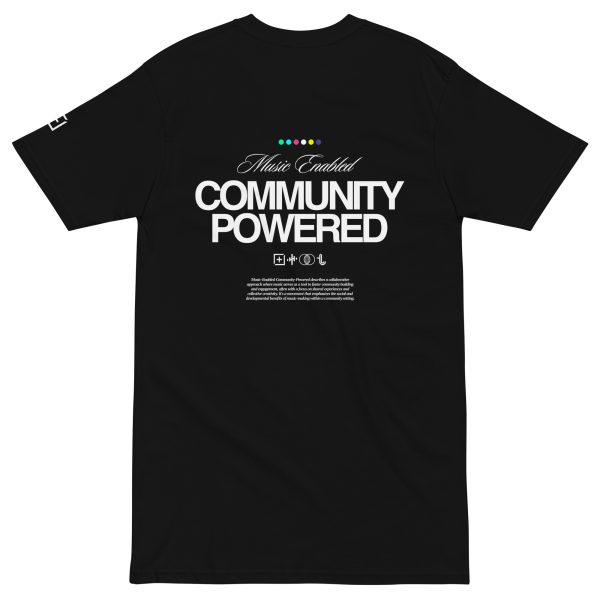 Music Enabled Community Powered - Premium Heavyweight Tee (Slim Fit) - Image 3