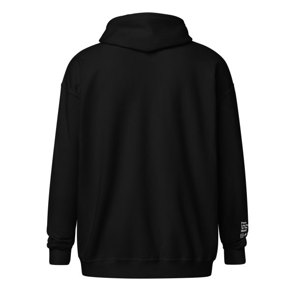 Music Enabled Community Powered (Embroidered) - Unisex heavy blend zip hoodie - Image 4