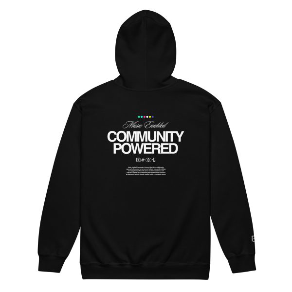 Music Enabled Community Powered (DTG) - Unisex heavy blend zip hoodie - Image 4
