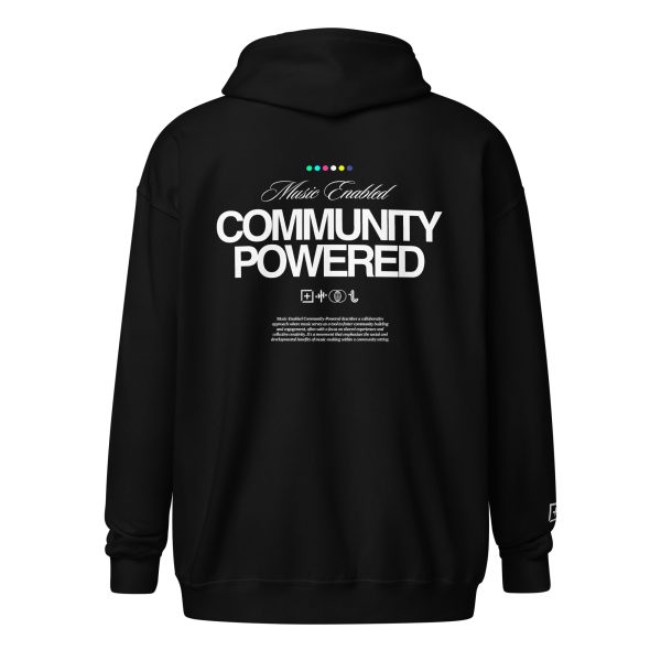 Music Enabled Community Powered (DTG) - Unisex heavy blend zip hoodie - Image 5