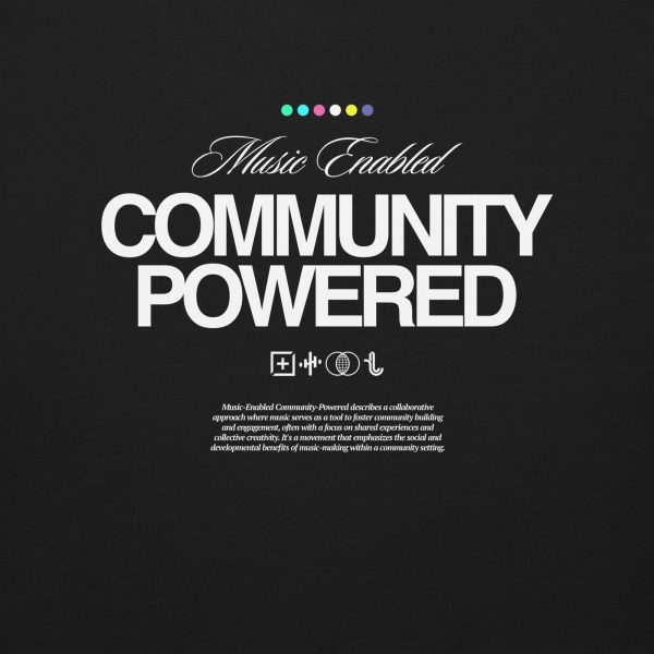 Music Enabled Community Powered - Premium Crewneck - Image 3