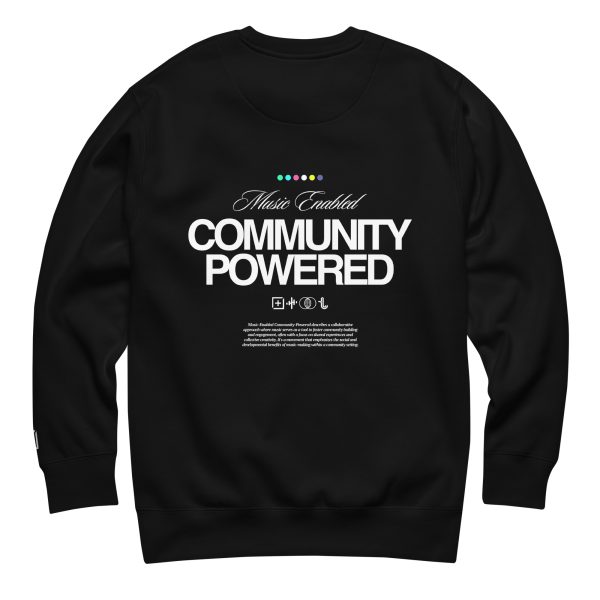 Music Enabled Community Powered - Premium Crewneck - Image 7