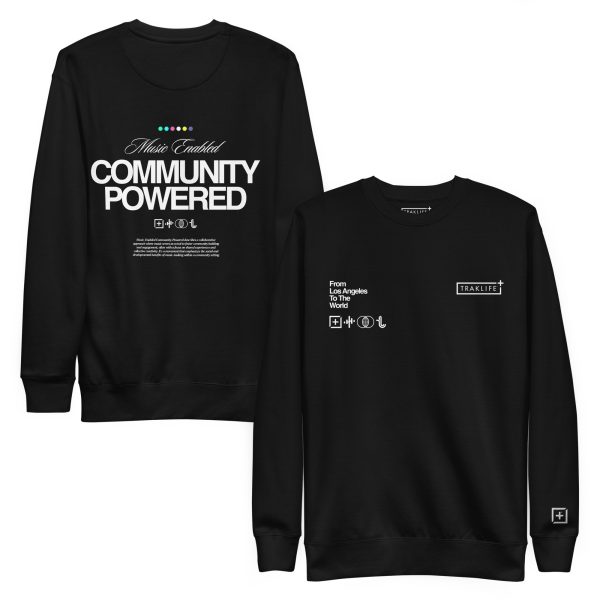 Music Enabled Community Powered - Premium Crewneck - Image 2