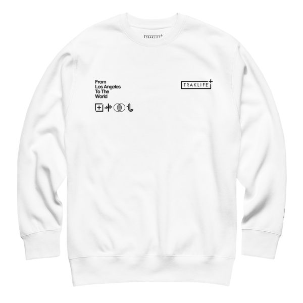 Music Enabled Community Powered - Premium Crewneck (White) - Image 7
