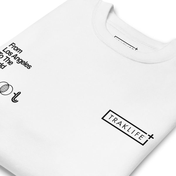 Music Enabled Community Powered - Premium Crewneck (White) - Image 5